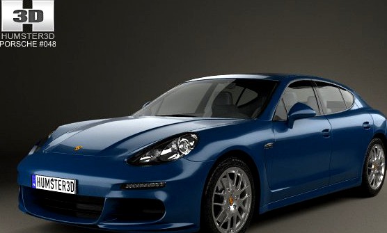 Porsche Panamera 4S 2014 3D Model