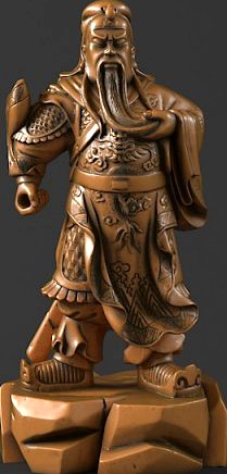 Guan Yu statues   statue of a man 3D Model