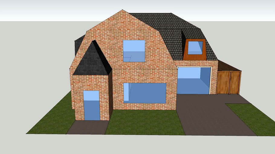 huis met gebroken kap