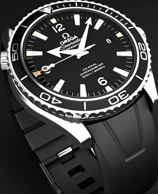 Omega Seamaster Planet Ocean 3D Model