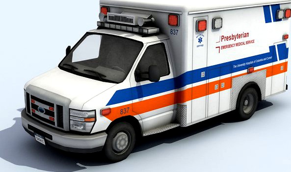 Ambulance Vehicle 3D Model