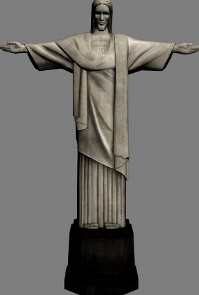 Christ The Redeemer Statue 3D Model