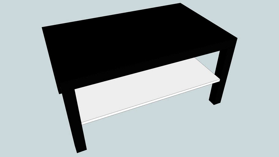 IKEA LACK 90x55x45 BLACK with table