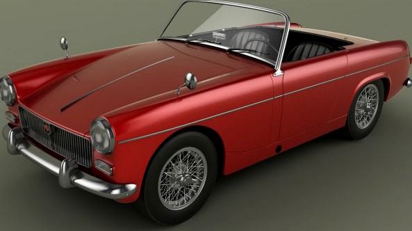 MG Miget Mk1 3D Model