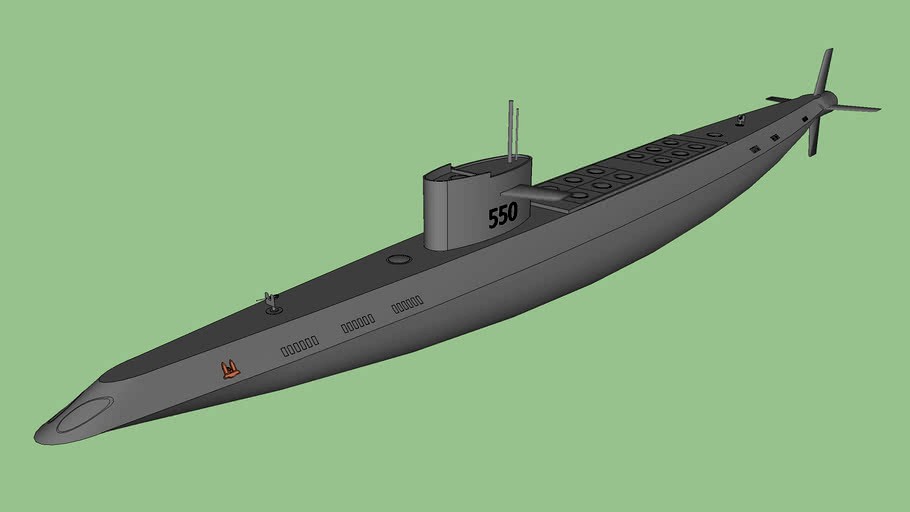 nuclear submarine 3d model