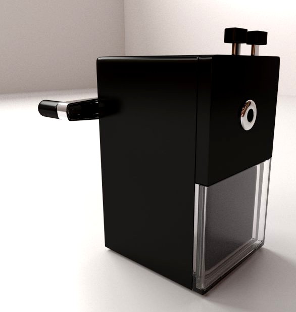 Hand Cranked Sharpener 3D Model