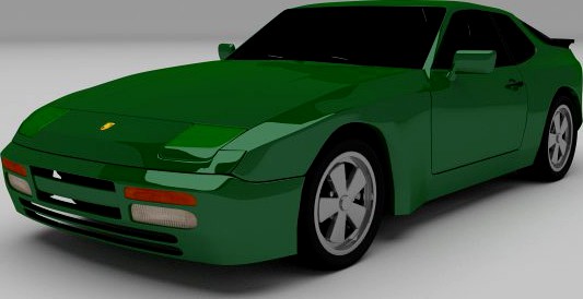 Porsche 944 924 3D Model