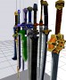 10 Fantastic Swords 3D Model
