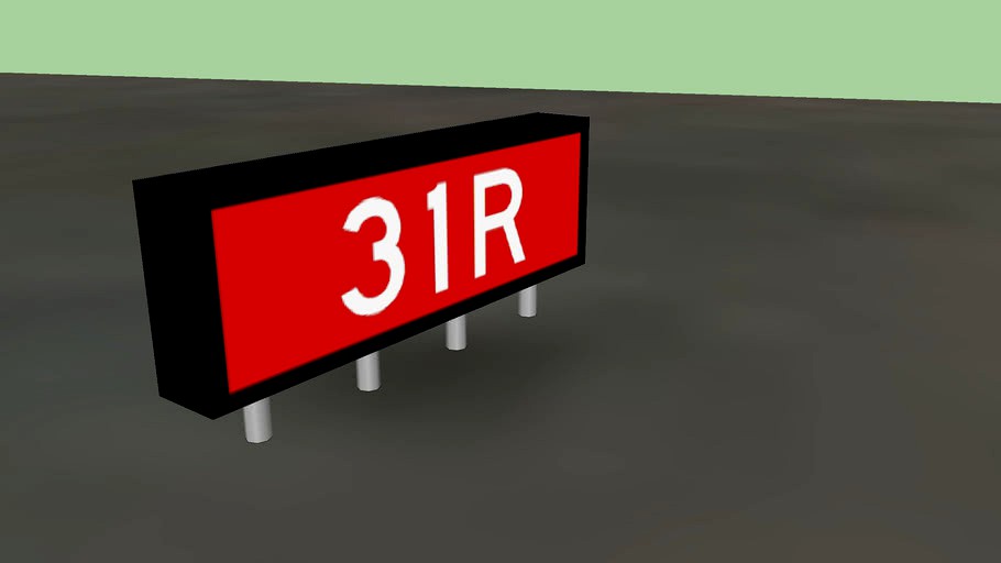 Southport Airfield Signage - 31R