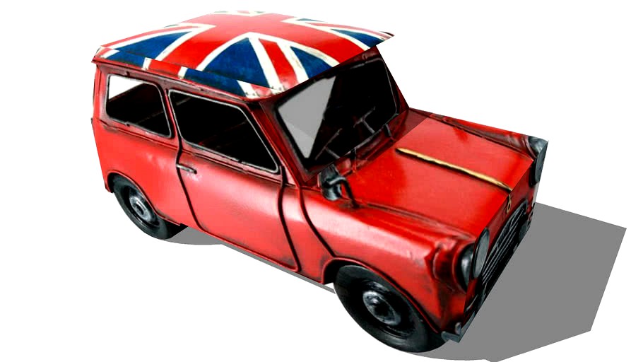 Voiture rouge drapeau, Maisons du monde. Rèf. 109582 Prix: 29,90