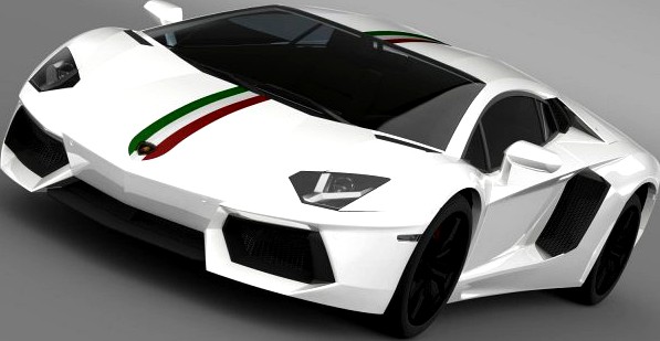 Lamborghini Aventador LP 700 4 Nazionale LB834 201 3D Model