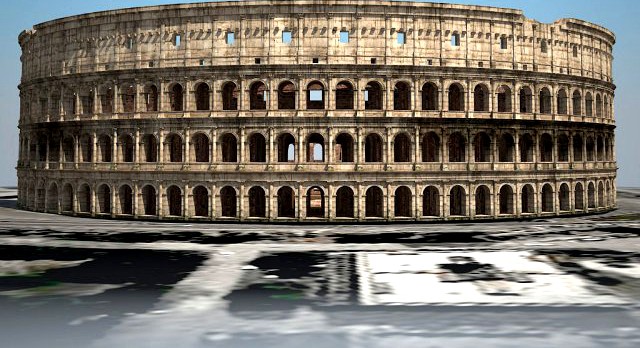 Roman Colosseum Ruins 3D Model