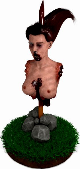 Mutilated Girls Corpse 3D Model