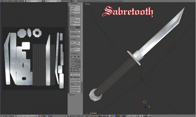 Sabretooth 3D Model