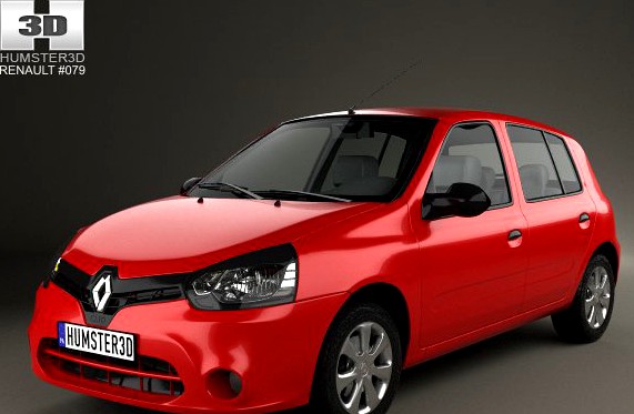 Renault Clio Mercosur 5door hatchback 2013 3D Model