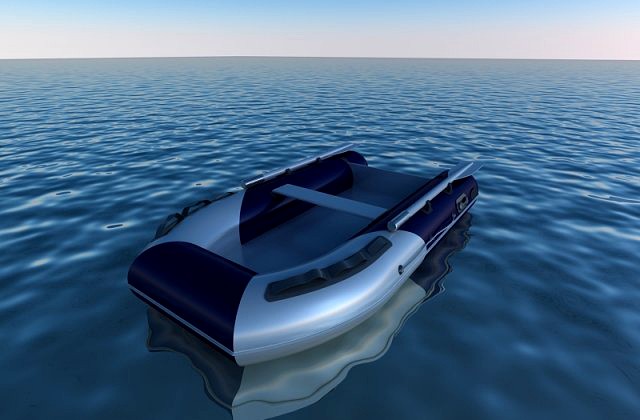 Inflatable Boat 3D Model