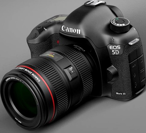 Canon EOS 5d Mark III Photo Camera 3D Model