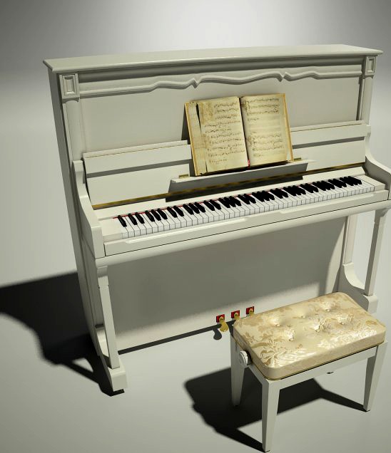 Classic Piano 3D Model