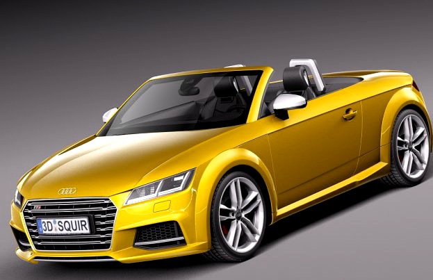Audi TTS Roadster 2015 3D Model