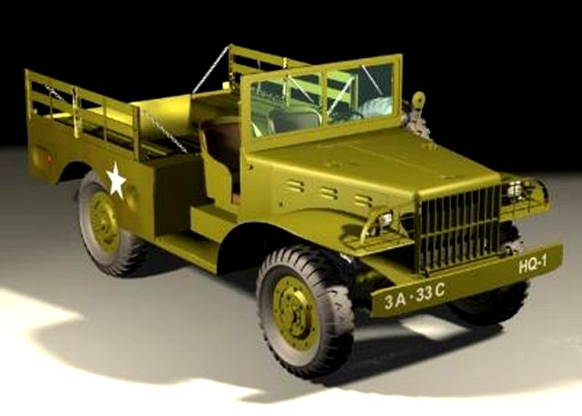 Military Jeep Transport 3D Model