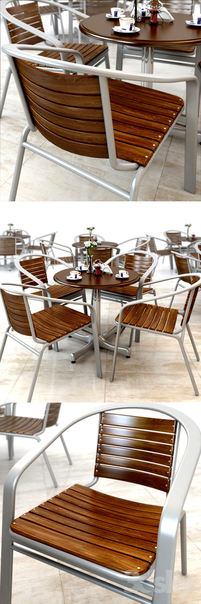 Table and chears for street cafe