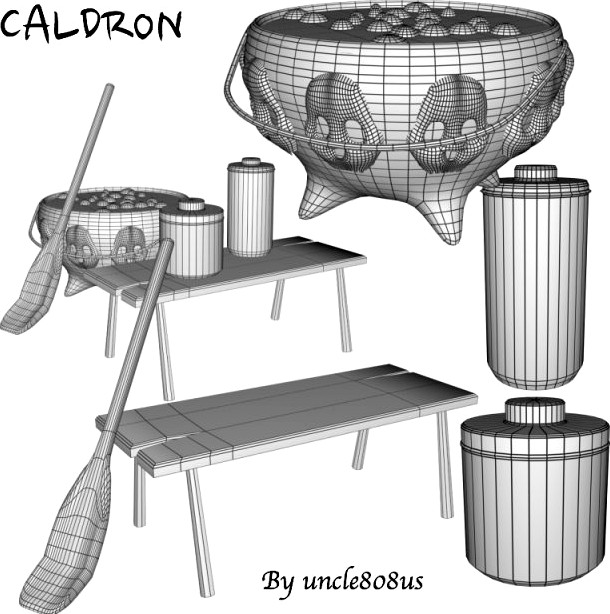 Caldron 3D Model