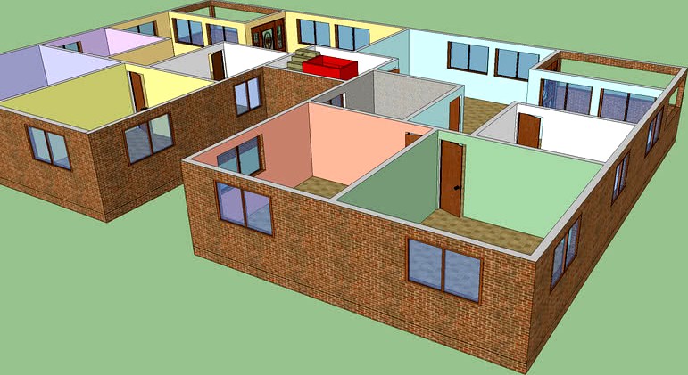 Edificio con ascensor