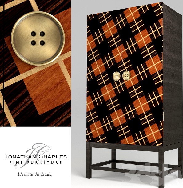 Jonathan Charles - Tartan Haberdashery chest