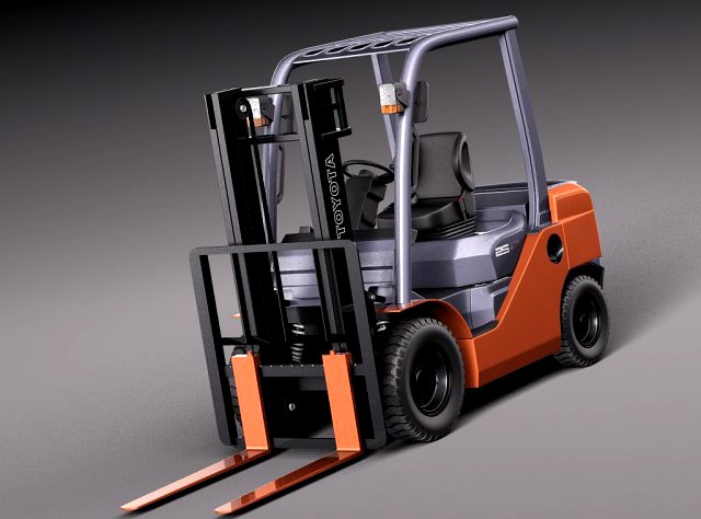 Toyota Fork Lift 8FD25 3D Model