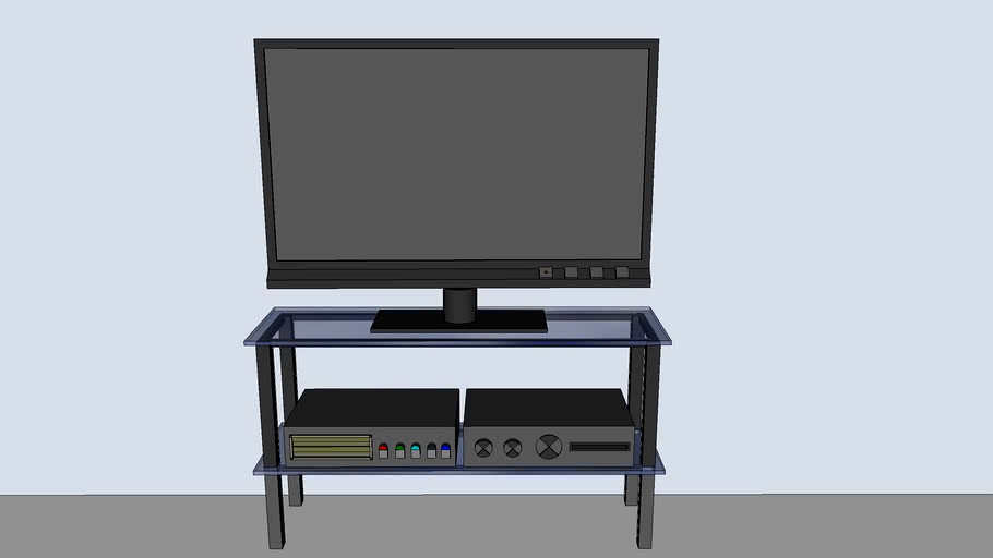 Televisione con Carrello 'Progetto Dino'