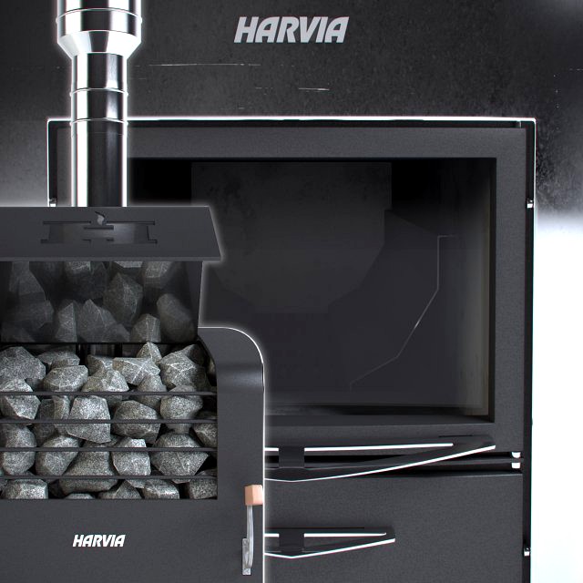 WoodBurning stove Harvia Classic 400 Top Duo 3D Model