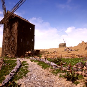Medieval windmill