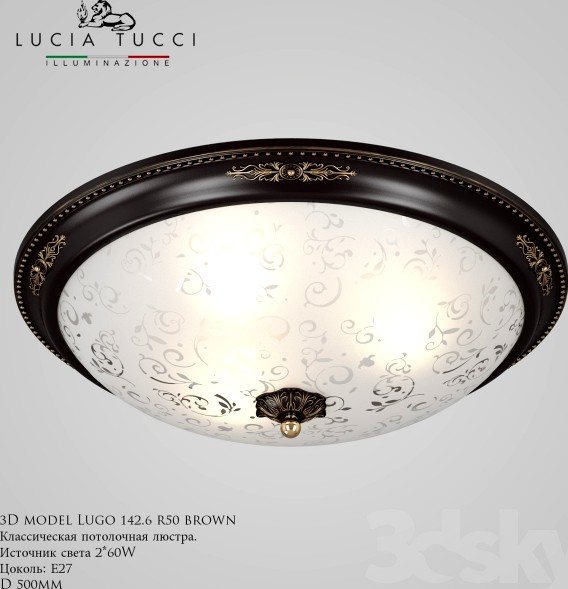 Chandelier Lugo 142.6 R50 brown