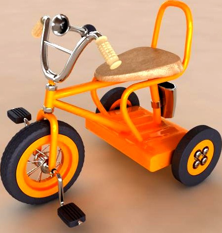 Little Bicycle 3D Model