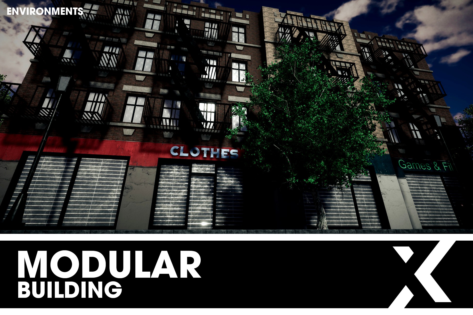 MODULAR BUILDING 3d model