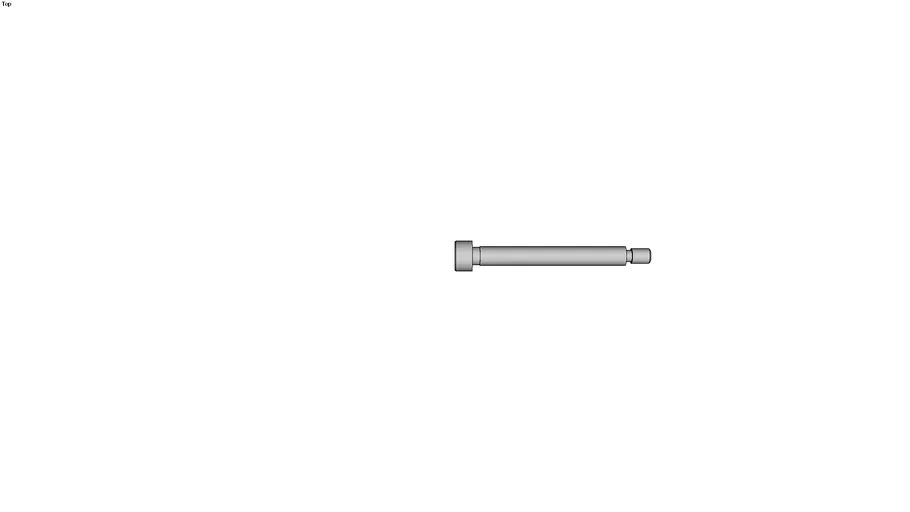 Hexagon Socket Head Shoulder Screws similar DIN ISO 7379 3d model