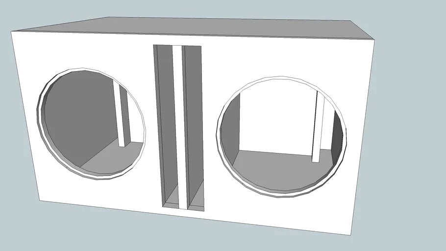 CIA Dual Chamber Ported Enclosure Finished