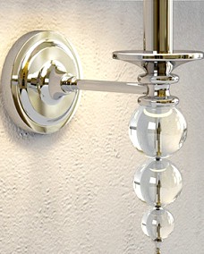 STACKED CRYSTAL SCONCE