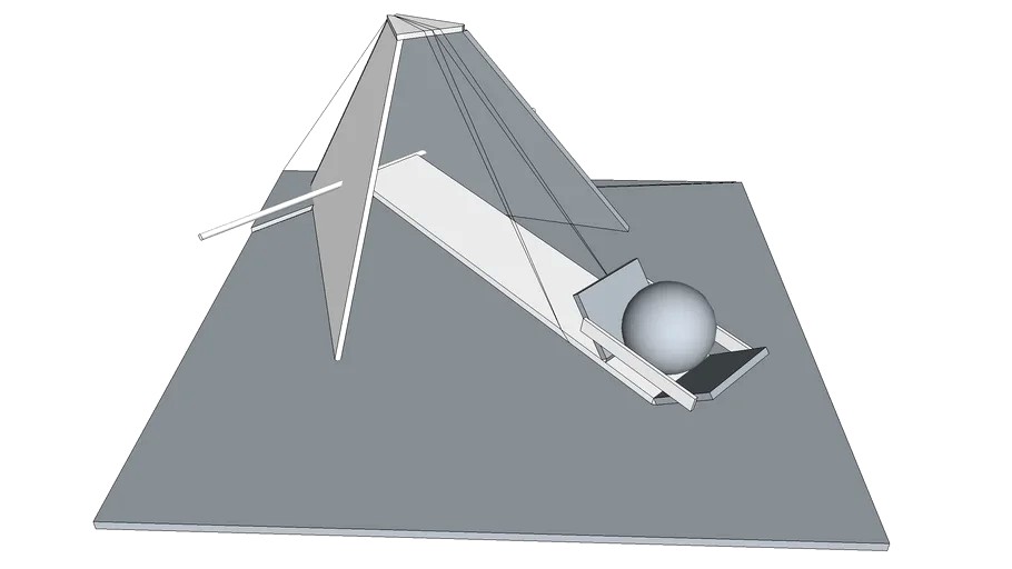 Catapult / Projectile Launcher 3d model