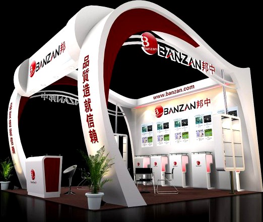 Exhibition booth area 6X6 3DMAX2009 3D Model