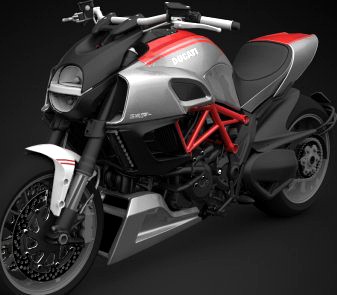 2012 Ducati Diavel Carbon 3D Model