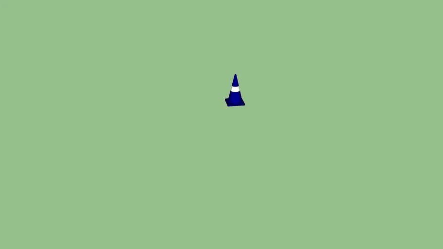 Blue Traffic Cone