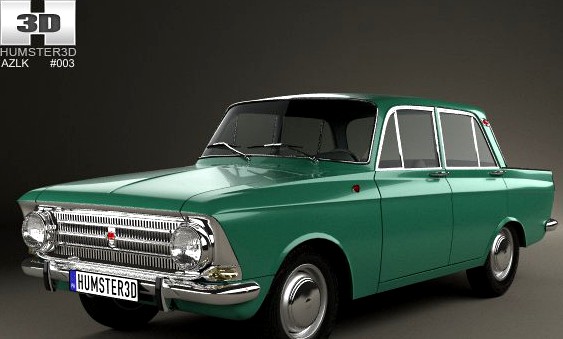 AZLK Moskvitch 408 1964 3D Model