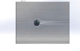 CFD flow simulation of air flowing over ball