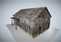 Low poly medeival house 3D Model