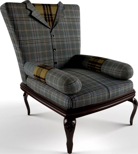 Ethnic chair 3D Model