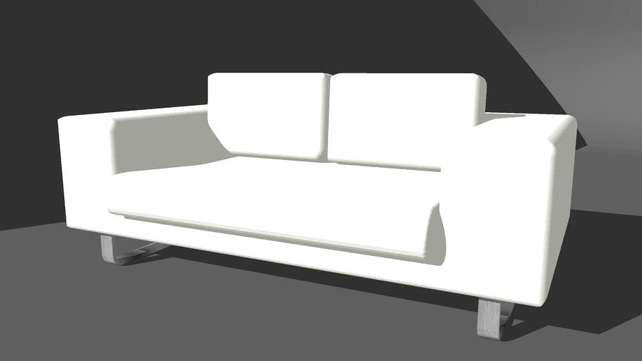 Modern Sofa White (2 person)