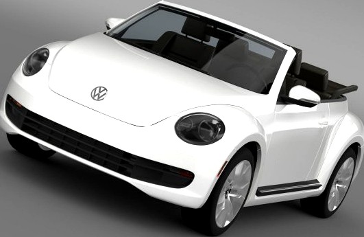 VW Beetle TDI Cabrio 2014 3D Model