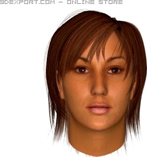 Female face 3D Model