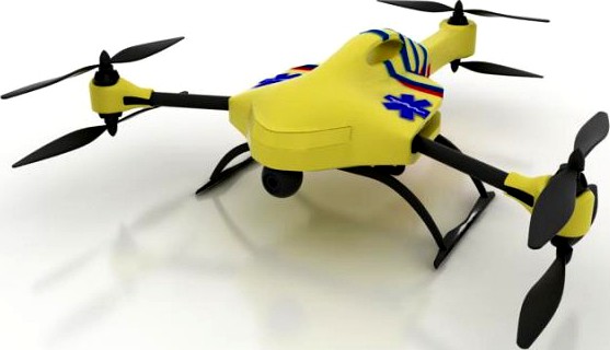 Ambulance Drone 3D Model